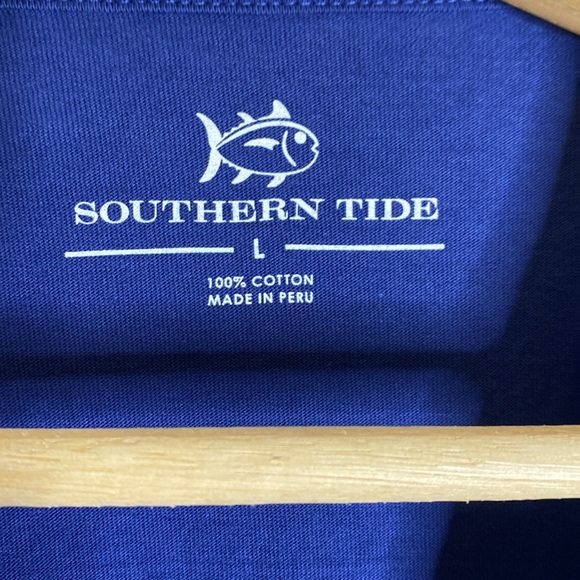 Southern Tide Royal Blue Pocket T shirt Logo - Picture 3 of 5